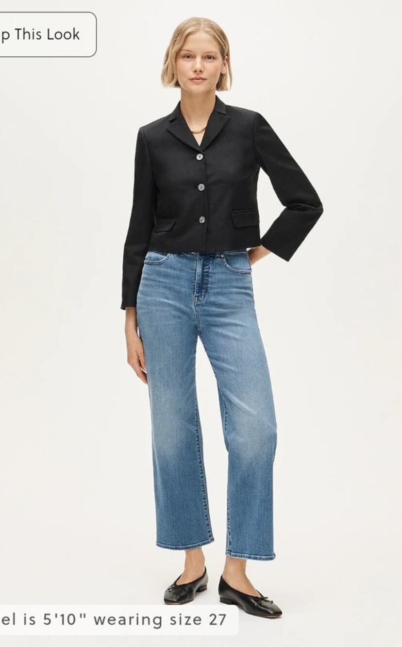 NWT J. Crew Curvy Slim-Wide Jean 30
